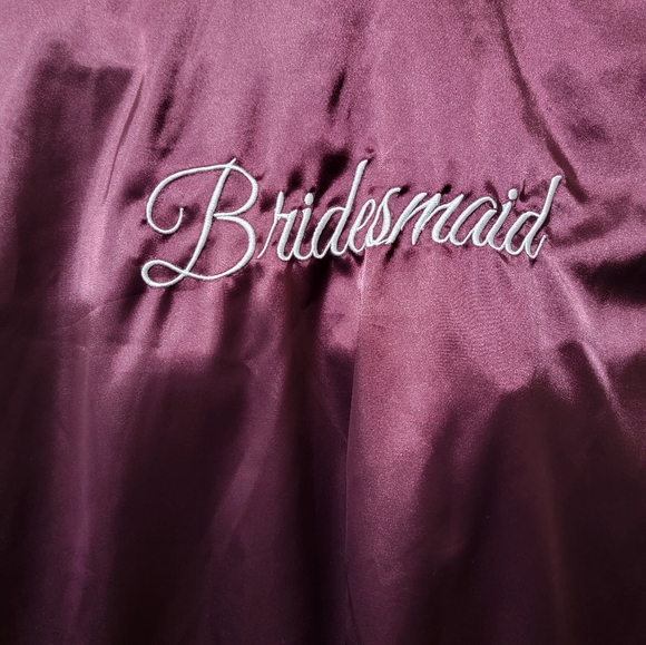 Purple bridesmaid robe - Picture 2 of 5